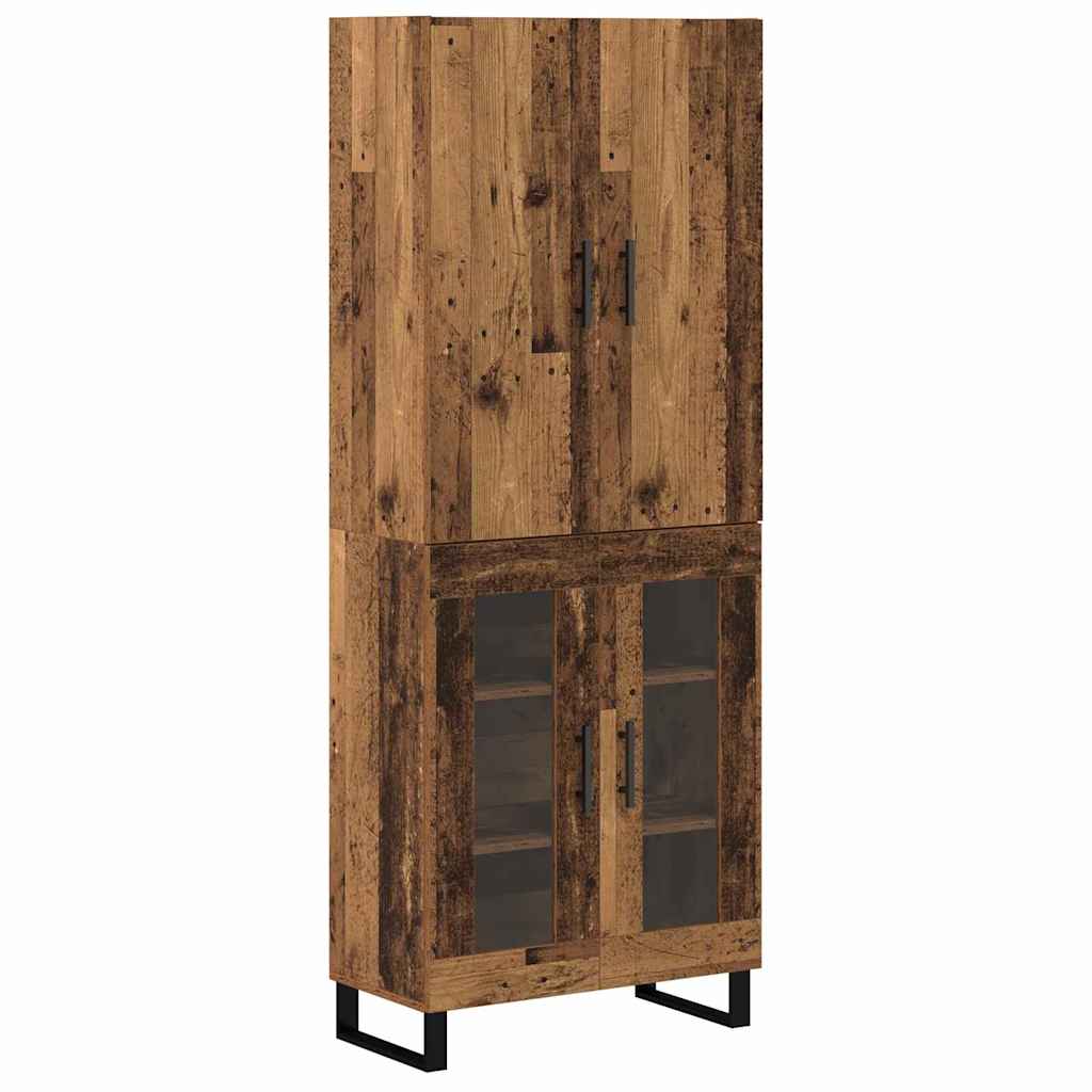 Credenza 2 pcs Legno vecchio 69,5 x 34 x 180 cm