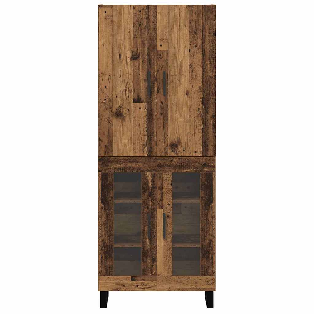 Credenza 2 pcs Legno vecchio 69,5 x 34 x 180 cm