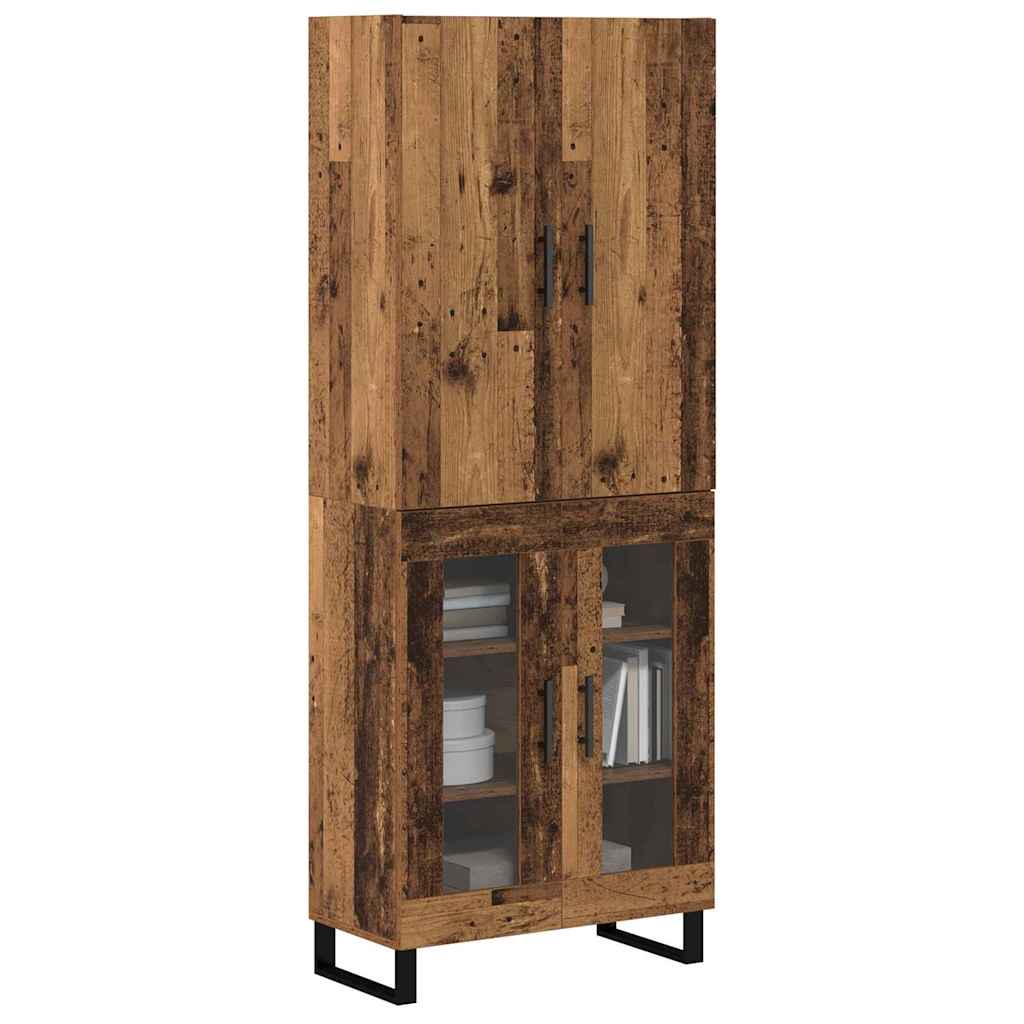 Credenza 2 pcs Legno vecchio 69,5 x 34 x 180 cm