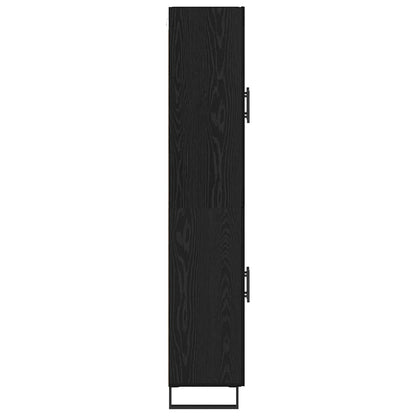 Credenza 2 pcs Rovere Nero 69,5 x 34 x 180 cm