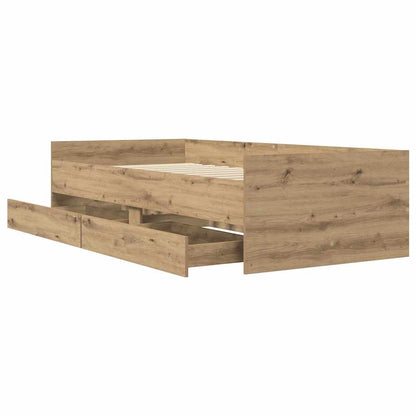 Struttura del letto Rovere artigianale 100 x 200 cm | homemem39