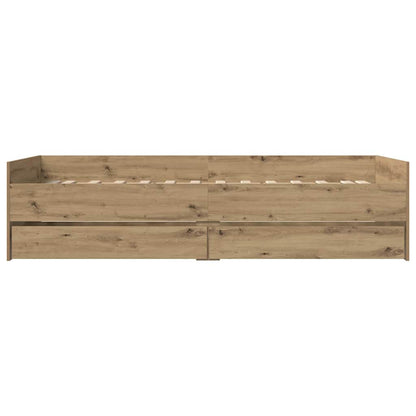 Struttura del letto Rovere artigianale 100 x 200 cm | homemem39