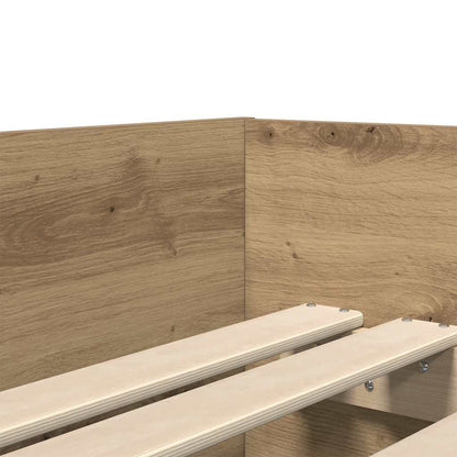Struttura del letto con cassetto Rovere artigianale 90 x 190 cm | homemem39