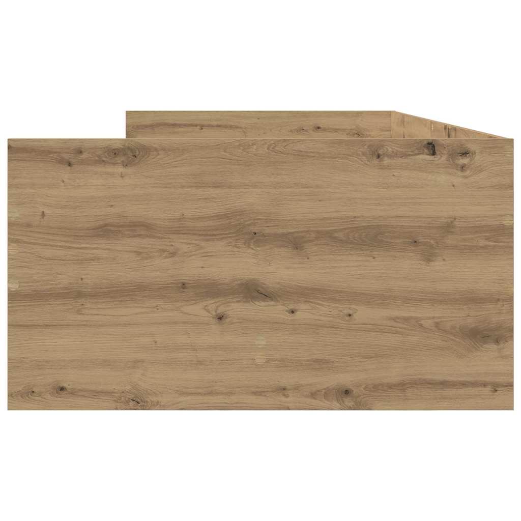 Struttura del letto con cassetto Rovere artigianale 90 x 190 cm | homemem39
