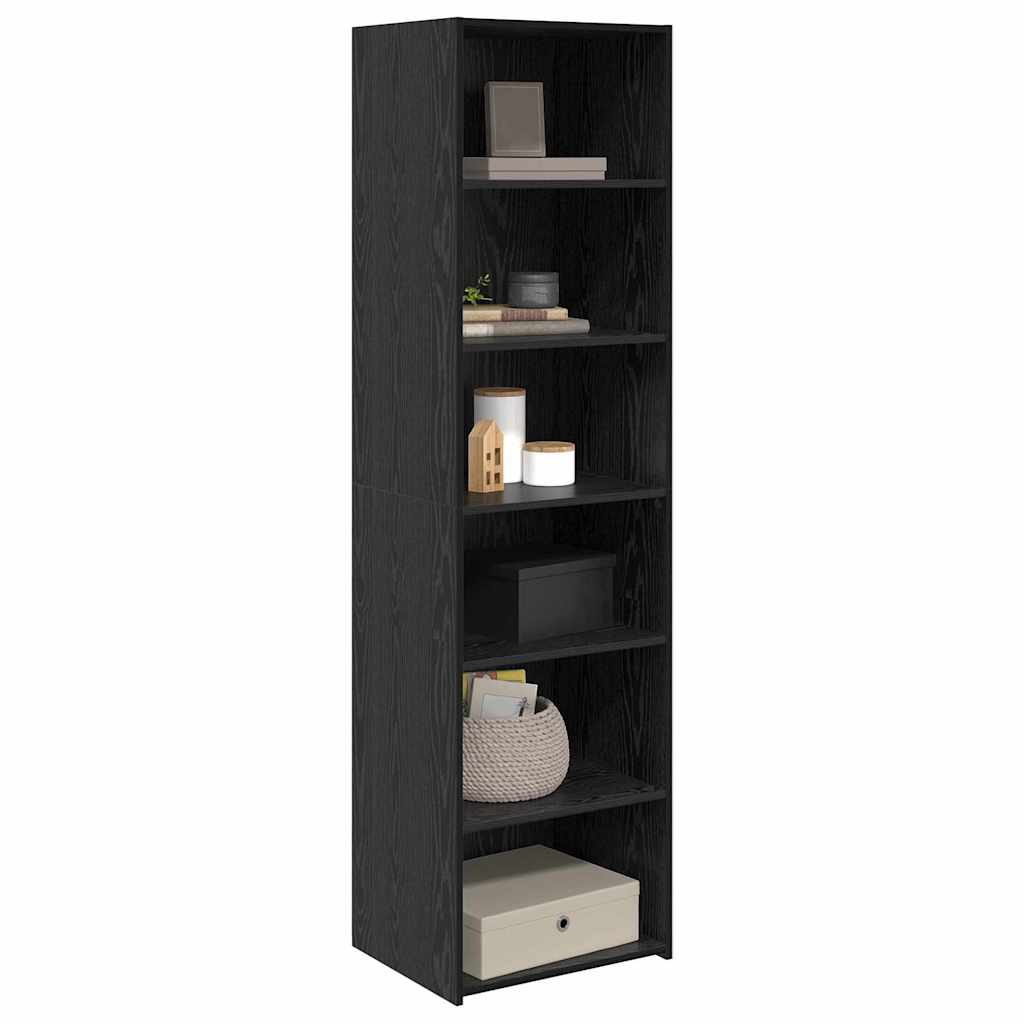 Armadietto Rovere Nero 50 x 41 x 185 cm Legno multistrato