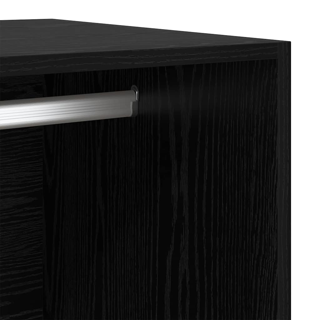 Guardaroba Rovere Nero 80 x 50 x 200 cm Legno ingegnerizzato | homemem39