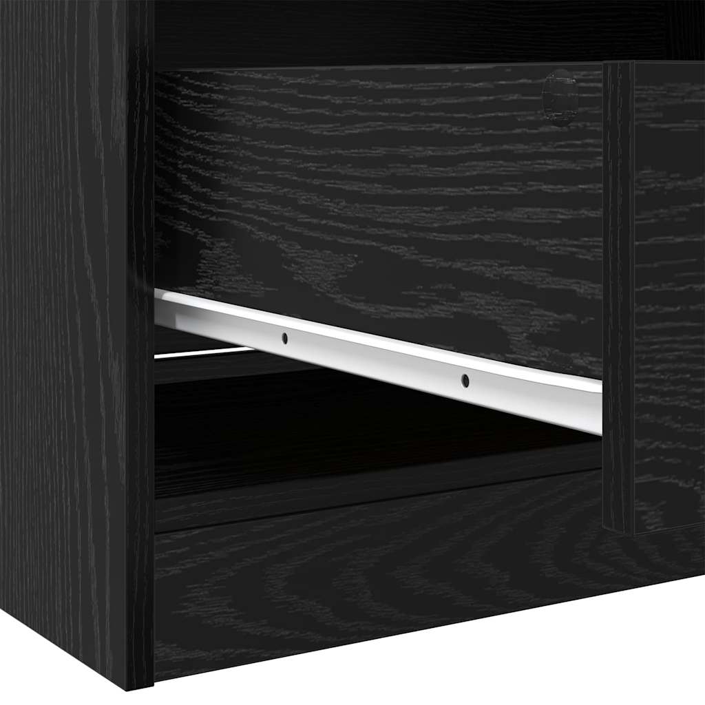 Guardaroba Rovere Nero 80 x 50 x 200 cm Legno ingegnerizzato | homemem39