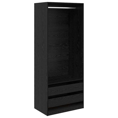 Guardaroba Rovere Nero 80 x 50 x 200 cm Legno ingegnerizzato | homemem39