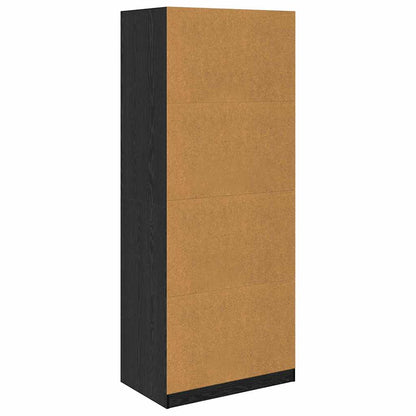 Guardaroba Rovere Nero 80 x 50 x 200 cm Legno ingegnerizzato | homemem39