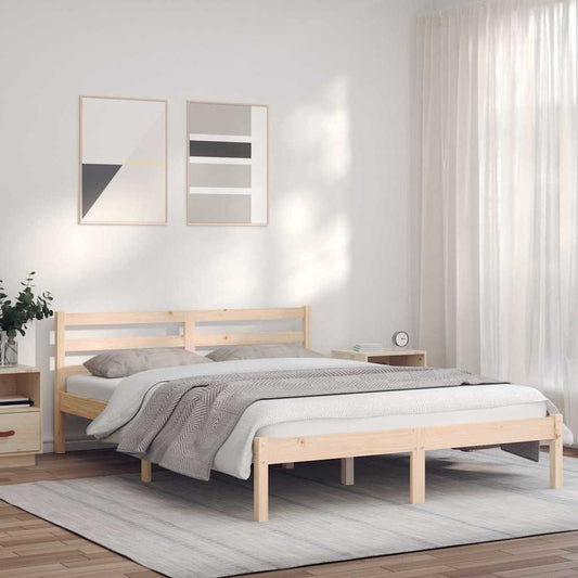 Struttura del letto Naturale 208,5 x 157,5 x 69,5 cm | homemem39