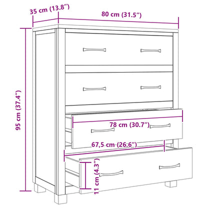 Armadietto con cassetto Marrone Legno multistrato
