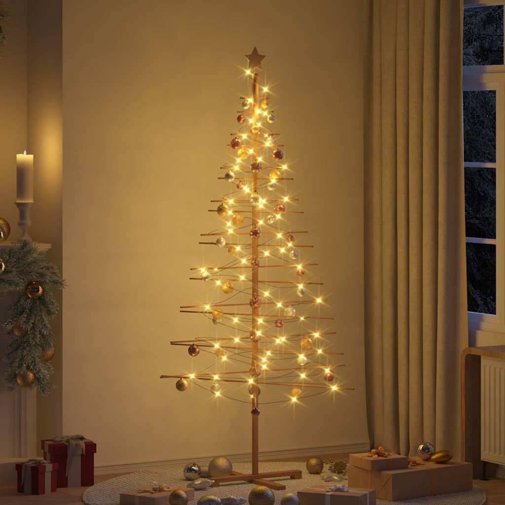 Albero di Natale in legno con supporto Marrone 210 cm Bambù | homemem39
