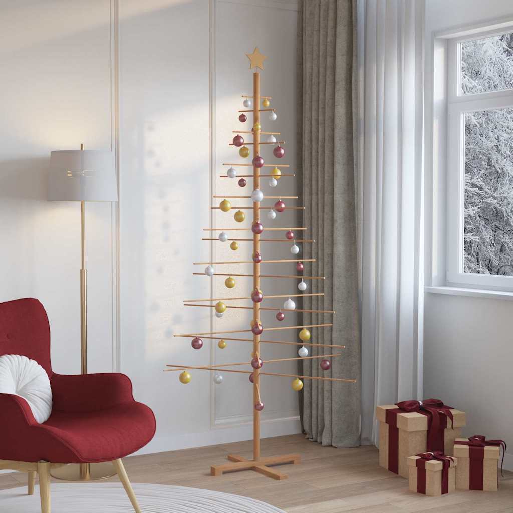 Albero di Natale in legno con supporto Marrone 210 cm Bambù | homemem39