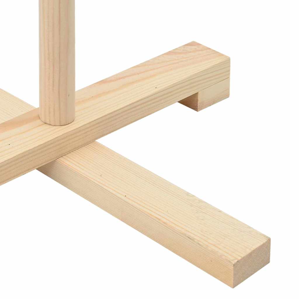 Albero di Natale in legno con supporto Naturale 125 cm