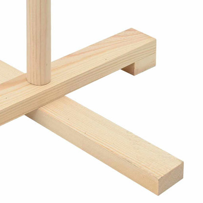 Albero di Natale in legno con supporto Naturale 125 cm