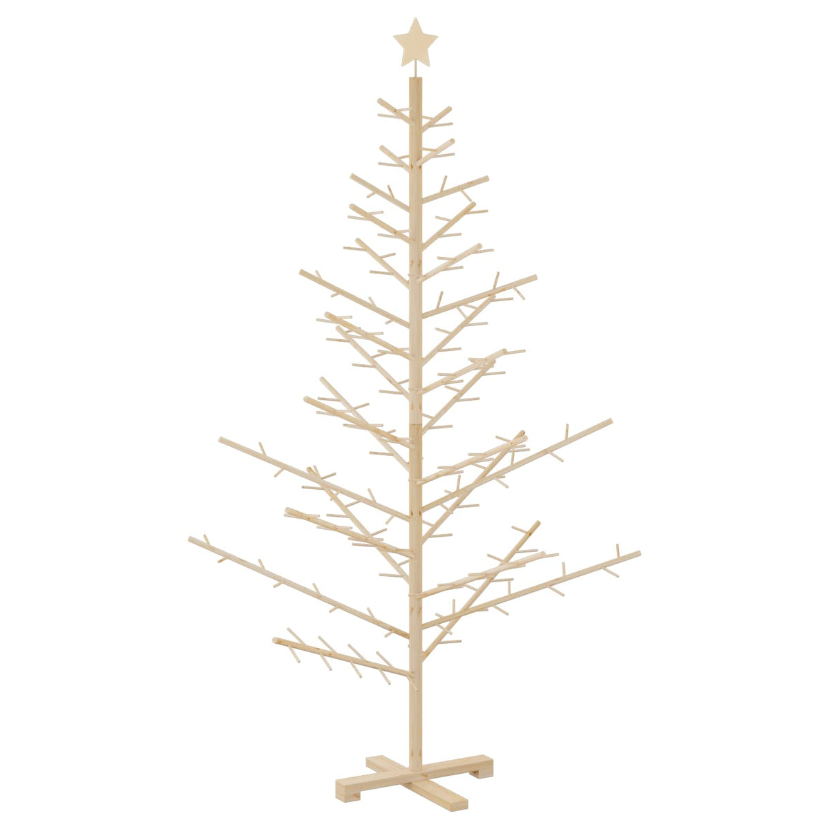 Albero di Natale in legno con supporto 180 cm