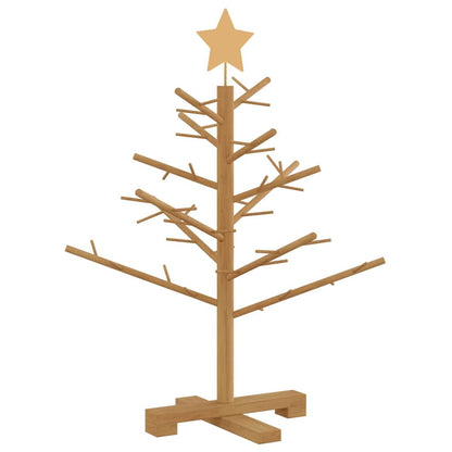 Albero di Natale in legno Marrone 75 cm Legno massiccio di pino | homemem39