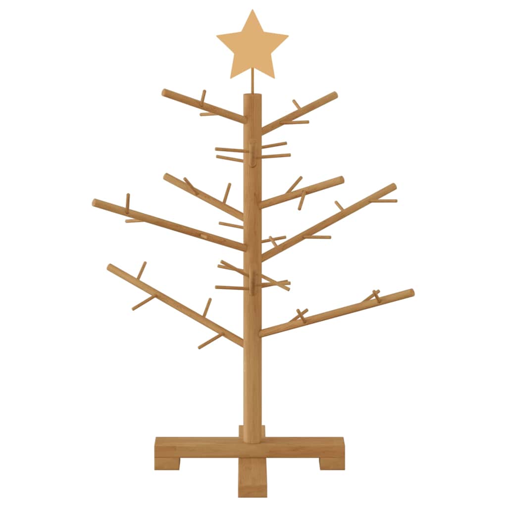 Albero di Natale in legno Marrone 75 cm Legno massiccio di pino | homemem39