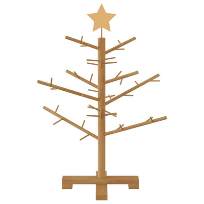 Albero di Natale in legno Marrone 75 cm Legno massiccio di pino | homemem39