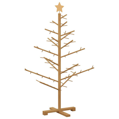 Albero di Natale in legno con supporto Marrone 125 cm | homemem39
