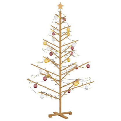 Albero di Natale in legno con supporto Marrone 180 cm