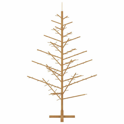 Albero di Natale in legno con supporto Marrone 180 cm