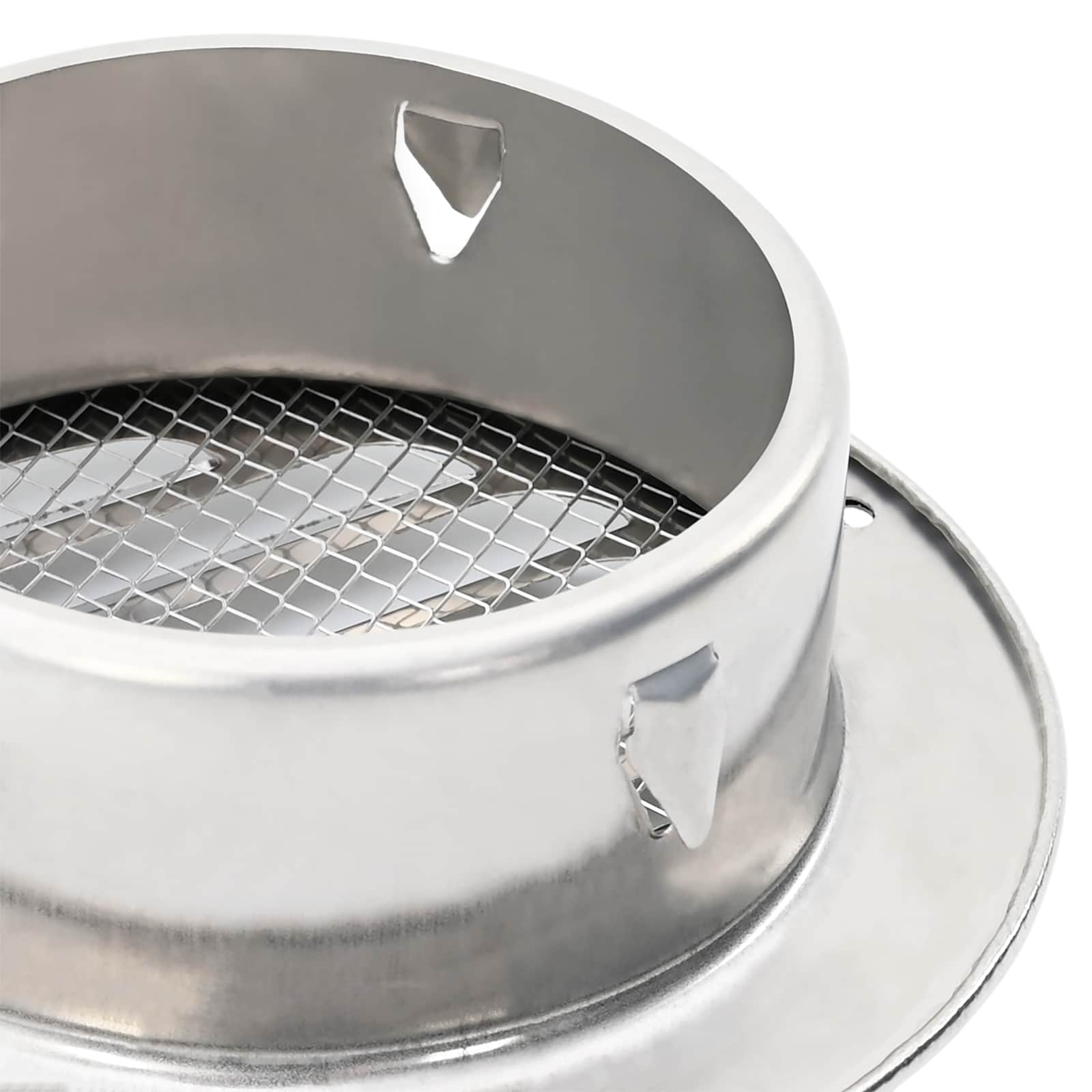 Coperture per ventilazione d'aria 4 pcs Argento 80 mm | homemem39