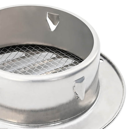 Coperture per ventilazione d'aria 4 pcs Argento 80 mm | homemem39