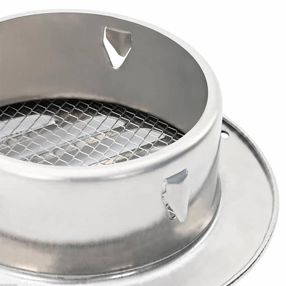 Coperture per ventilazione d'aria 4 pcs Argento 125 mm