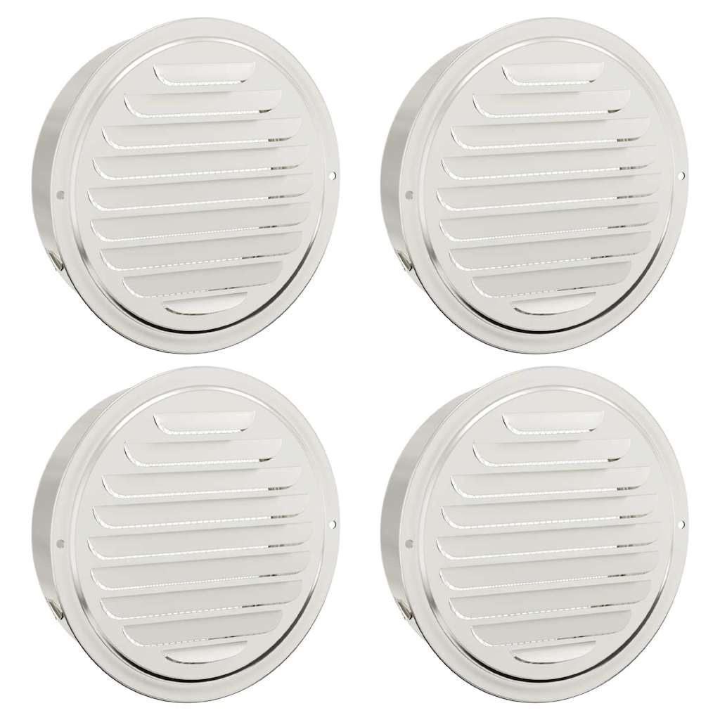 Coperture per ventilazione d'aria 4 pcs Argento 200 mm | homemem39