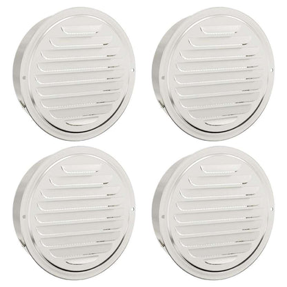 Coperture per ventilazione d'aria 4 pcs Argento 200 mm | homemem39
