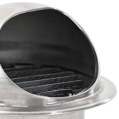 Coperture per ventilazione d'aria 2 pcs Argento 80 mm | homemem39