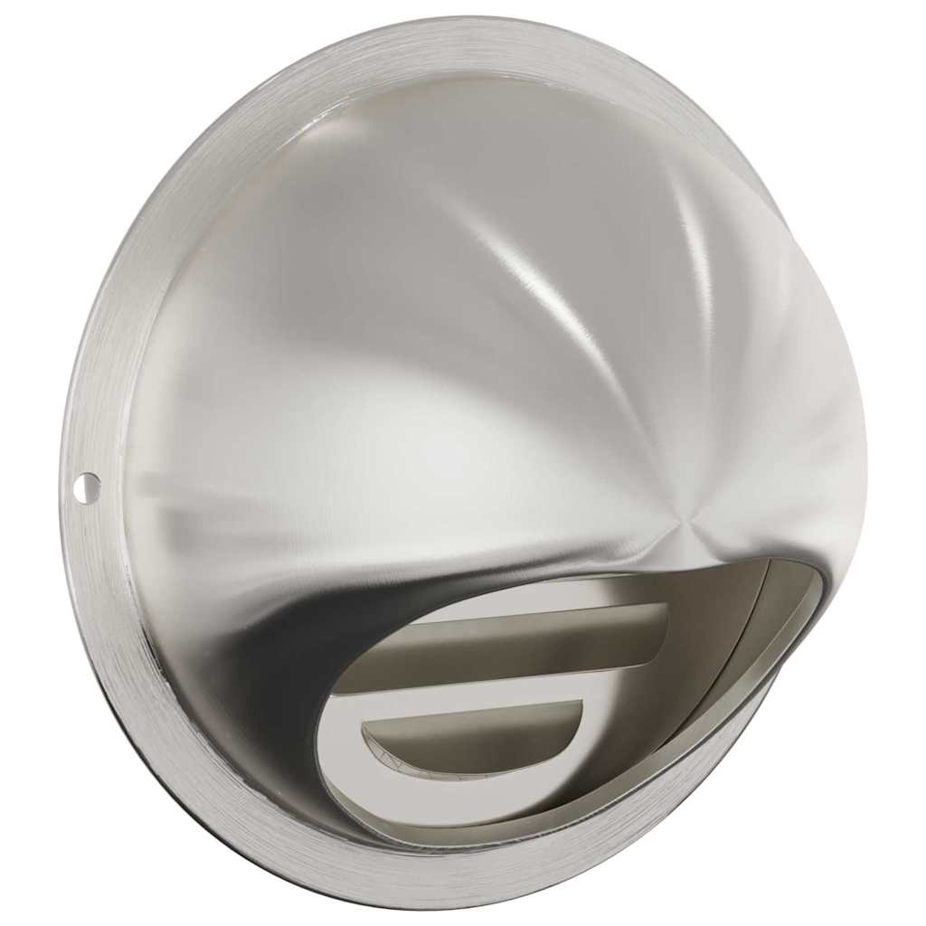 Coperture per ventilazione d'aria 2 pcs Argento 100 mm