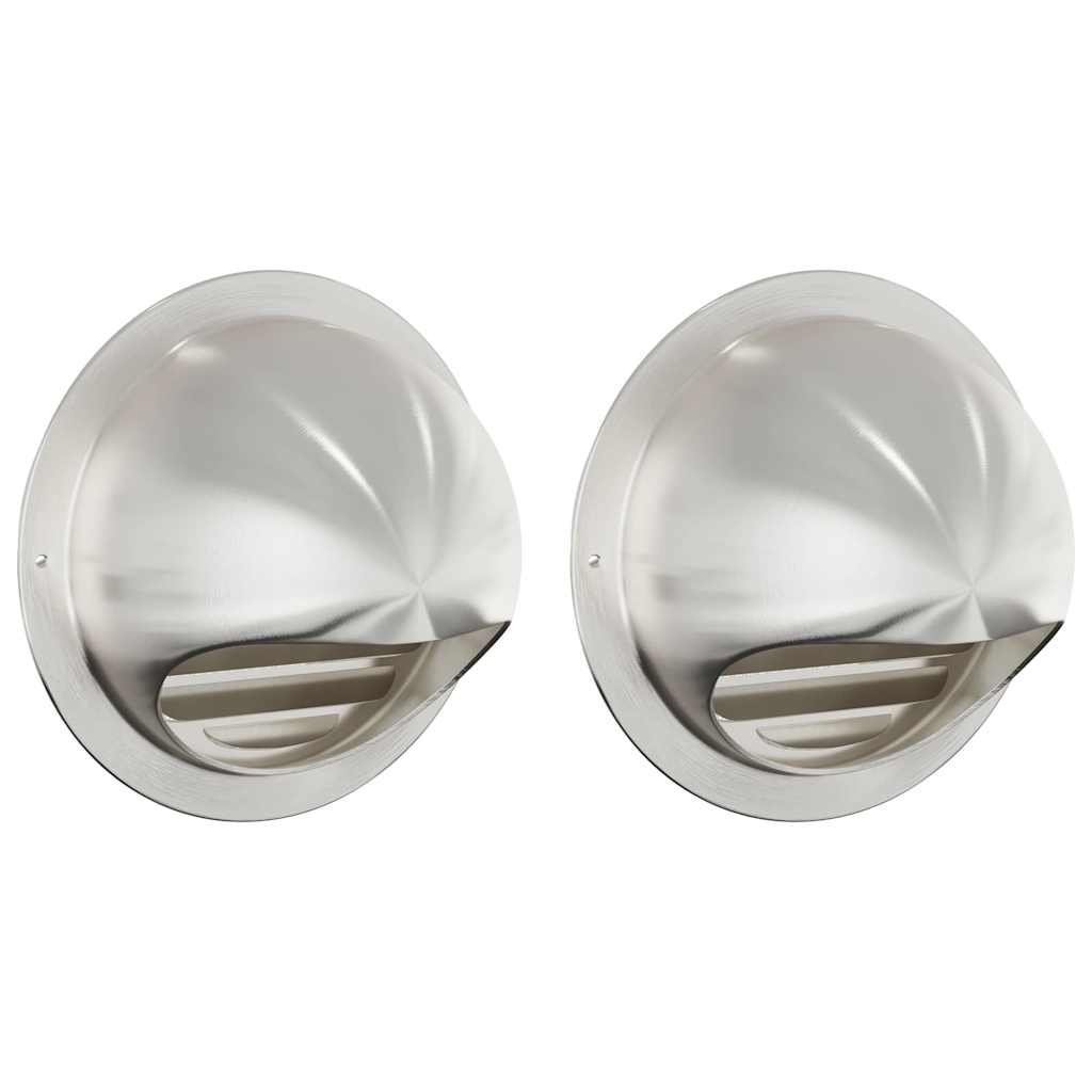 Coperture per ventilazione d'aria 2 pcs Argento 150 mm