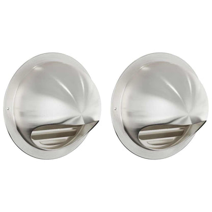 Coperture per ventilazione d'aria 2 pcs Argento 150 mm