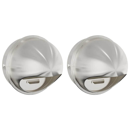 Coperture per ventilazione d'aria 2 pcs Argento 200 mm