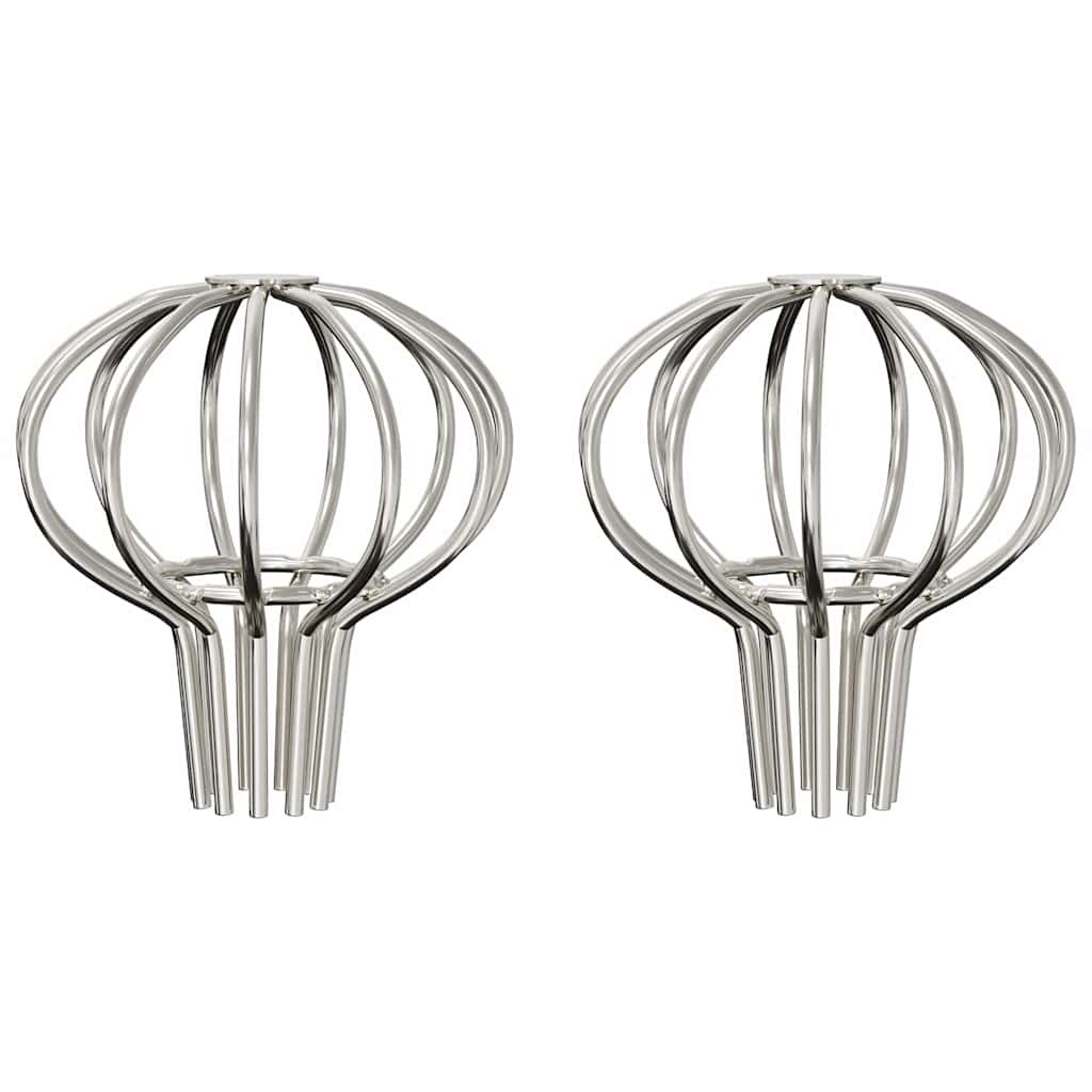 Protezione Foglie per Grondaia 2 pcs Argento 50 mm | homemem39