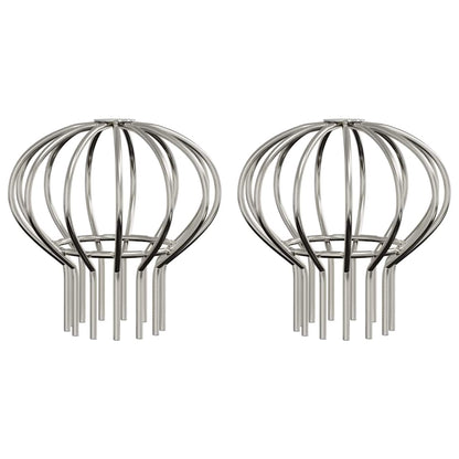 Protezione Foglie per Grondaia 2 pcs Argento 75 mm | homemem39