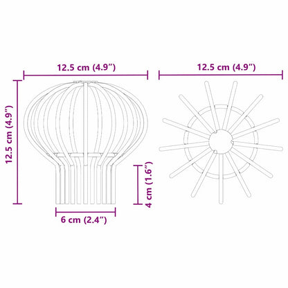 Protezione Foglie per Grondaia 8 pcs Argento 75 mm | homemem39