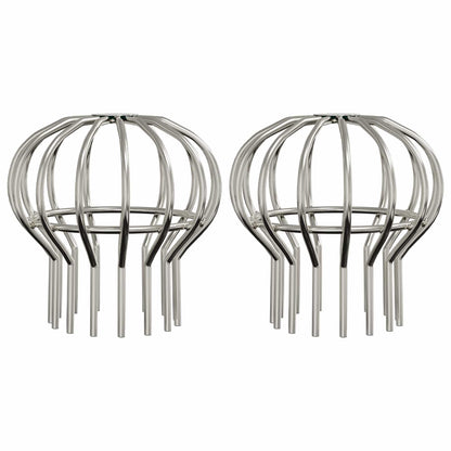 Protezione Foglie per Grondaia 2 pcs Argento 110 mm | homemem39