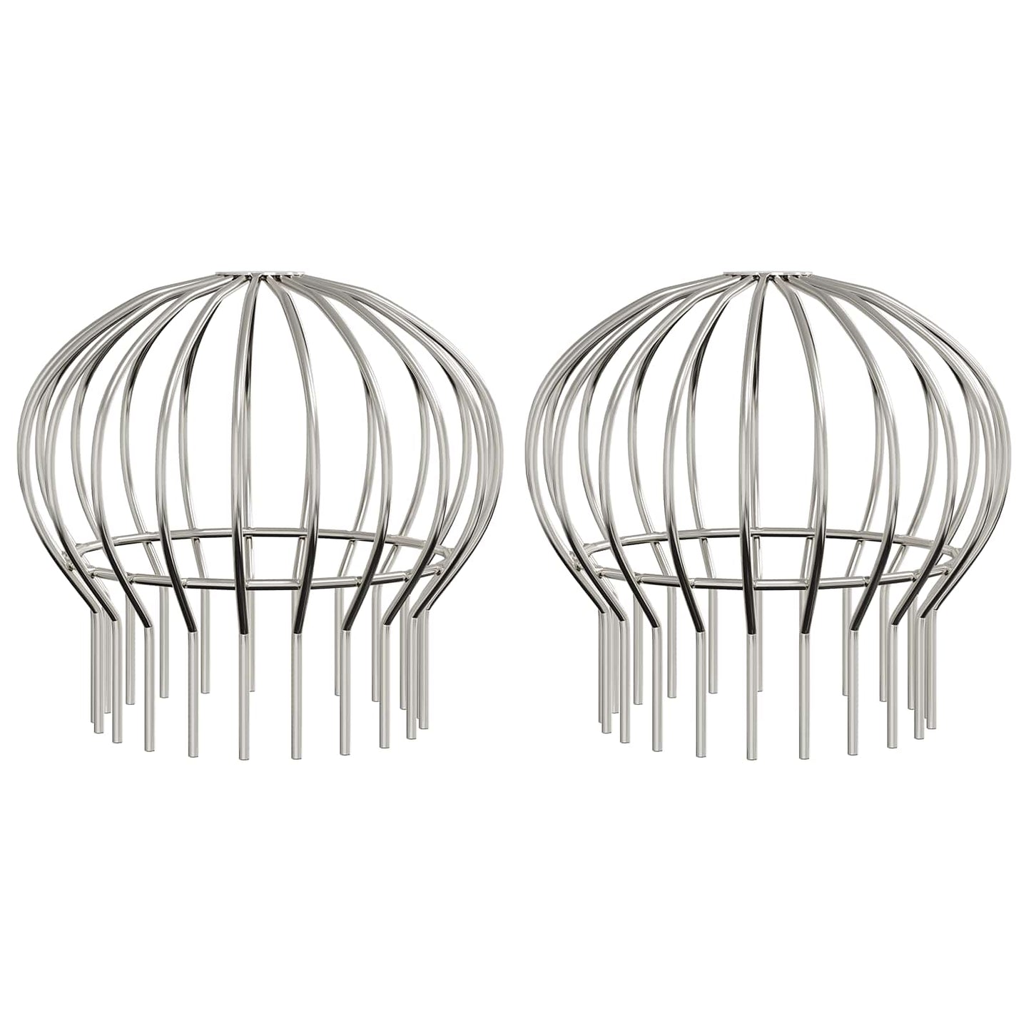Protezione Foglie per Grondaia 2 pcs Argento 200 mm | homemem39