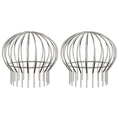 Protezione Foglie per Grondaia 2 pcs Argento 200 mm | homemem39
