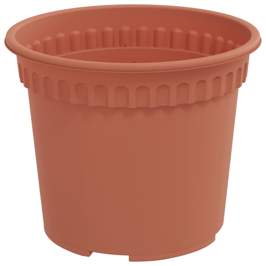 Vaso Rotondo per Fiori 6 pcs Rosso Mattone Ø 12,5 x 10 cm