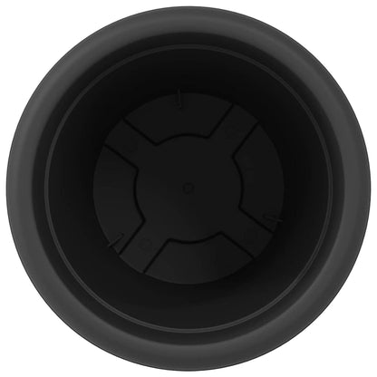 Vaso Rotondo per Fiori 6 pcs Nero Ø 34 x 28 cm Plastica | homemem39