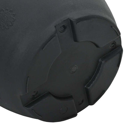 Vaso Rotondo per Fiori 6 pcs Nero Ø 39 x 32 cm Plastica | homemem39