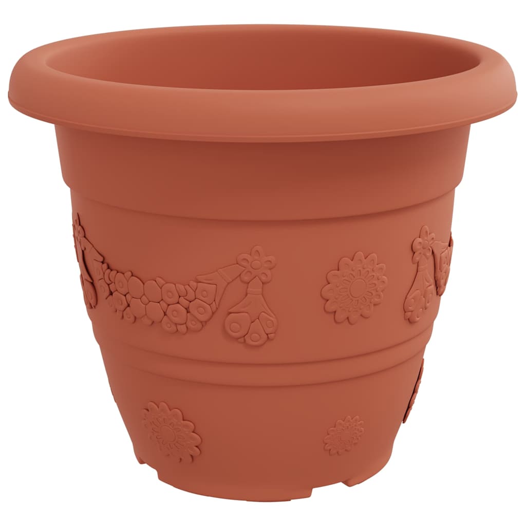 Vaso Rotondo per Fiori 24 pcs Rosso Mattone Ø 39 x 32 cm | homemem39