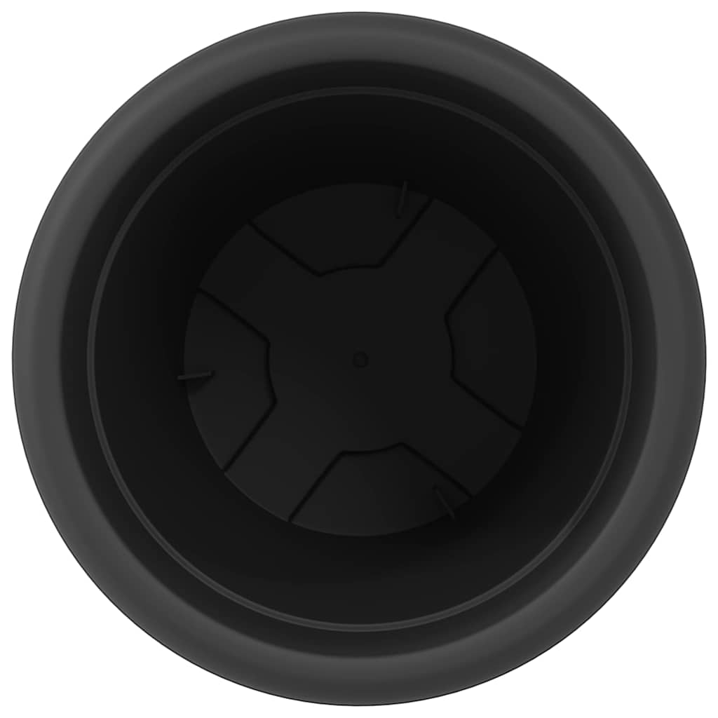 Vaso Rotondo per Fiori 24 pcs Nero Ø 26 x 21.5 cm Plastica | homemem39