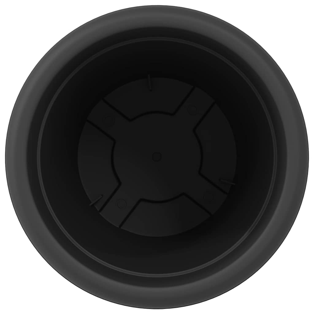 Vaso Rotondo per Fiori 24 pcs Nero Ø 34 x 28 cm Plastica | homemem39
