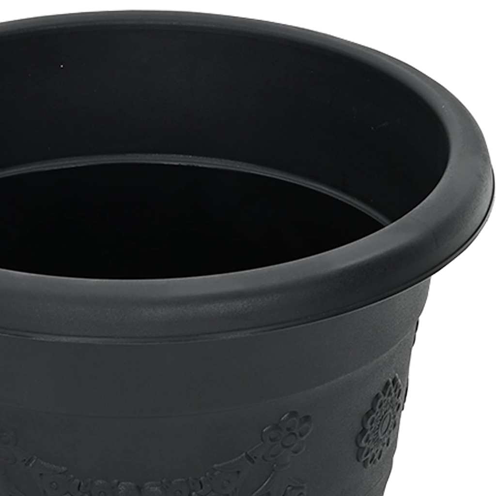 Vaso Rotondo per Fiori 24 pcs Nero Ø 39 x 32 cm Plastica | homemem39