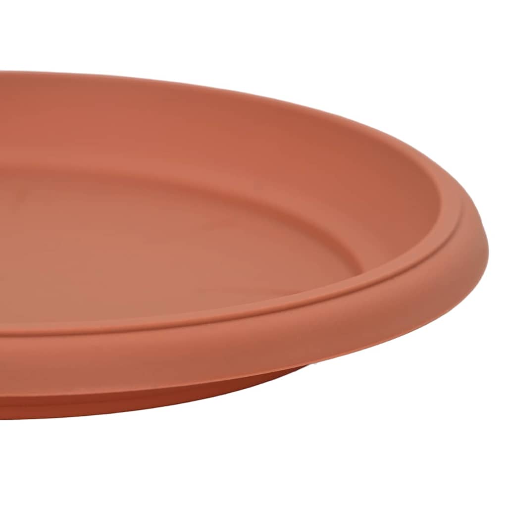 Vassoio Rotondo per Fiori 6 pcs Rosso Mattone Ø 14 x 2 cm | homemem39